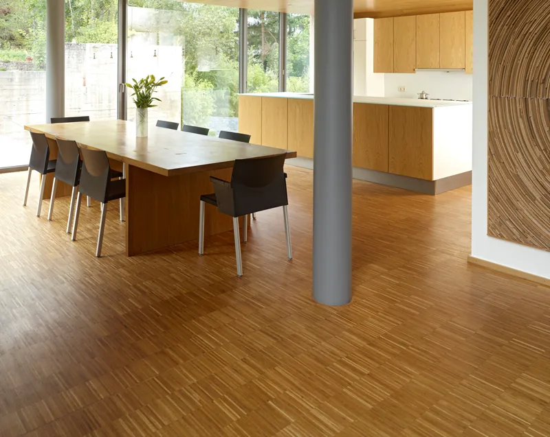 Parquet chêne clair posé par de Buedemleër