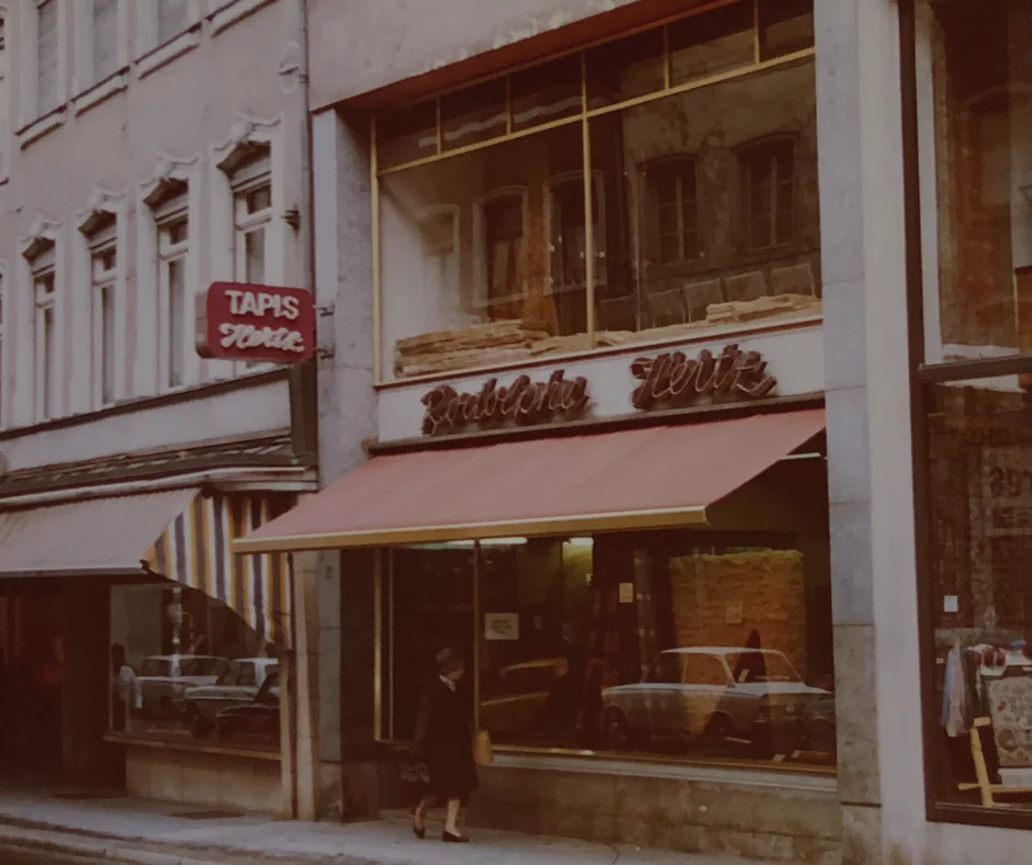 Le magasin Tapis Hertz à la Grand'Rue