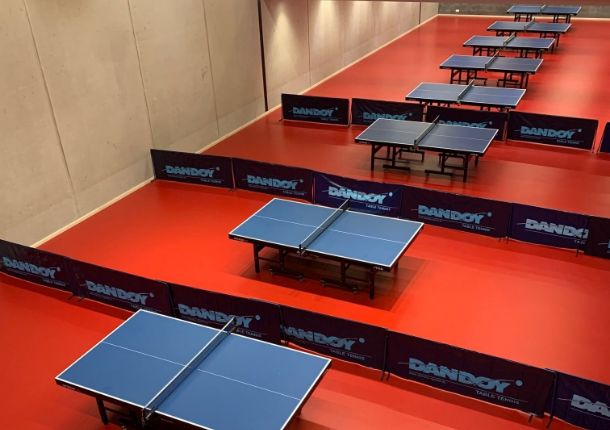 Taraflex de la marque Gerflor, revêtement spécial pour tennis de table